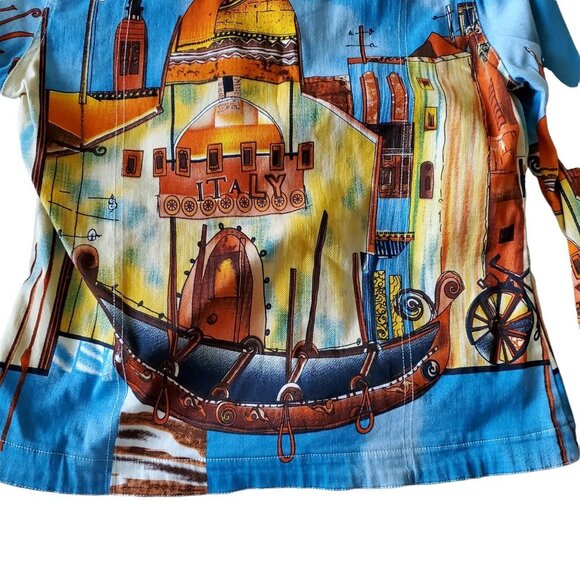 Mirror Imaged Venice Italy Art  Post Card Print Jacket - Picture 8 of 15